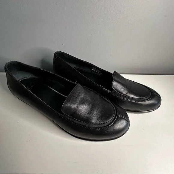 Dansko Shoes Womens Debra Neppa Wedge Loafer Black Leather US9.5 (40) Slip On - Picture 2 of 9